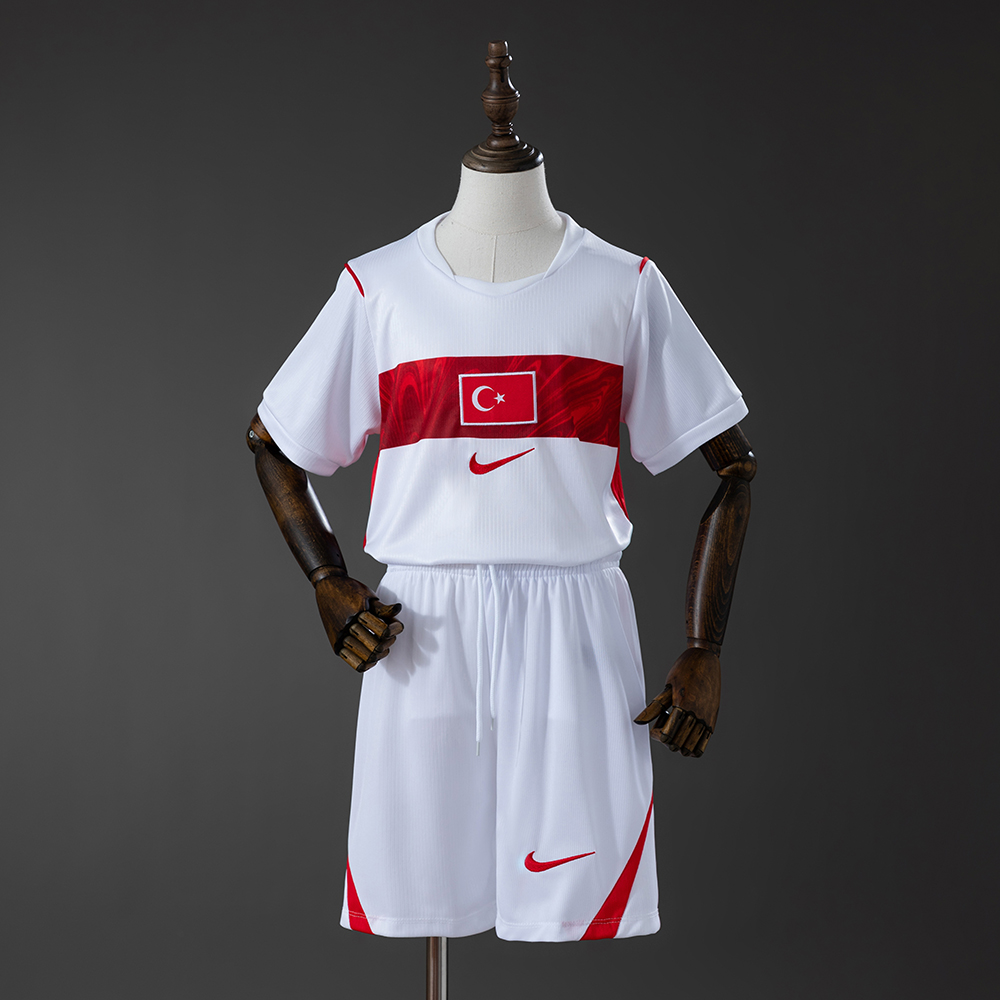 Turkiye 2026 Home Kids Kit Jersey Size 16-28