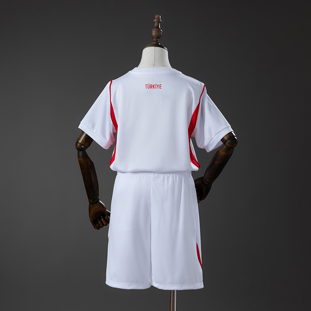 Turkiye 2026 Home Kids Kit Jersey Size 16-28